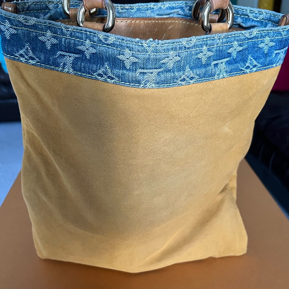 Louis Vuitton Denim Sac Plat Bag-EUC - Picture 15 of 16